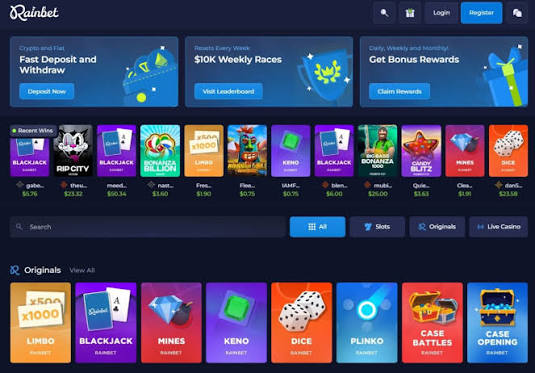 Utvärdering av Rainbet-spelinstitut för kryptospelare